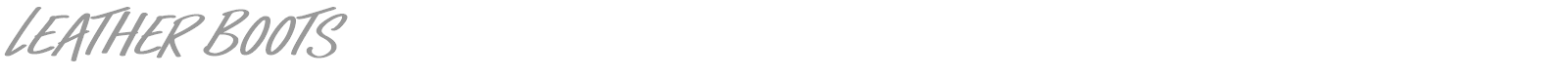 Leather Boots font preview